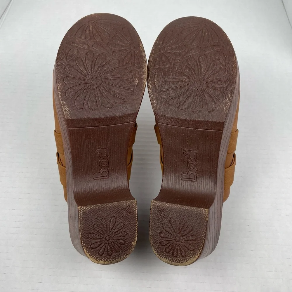 BOC Comfort Clogs Women’s 7 M Brown Slip on Mules Heeled Buckle Accent Coastal - Picture 14 of 14